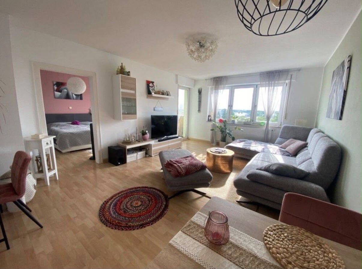 Wohnzimmer der Wohnung in Nürnberg